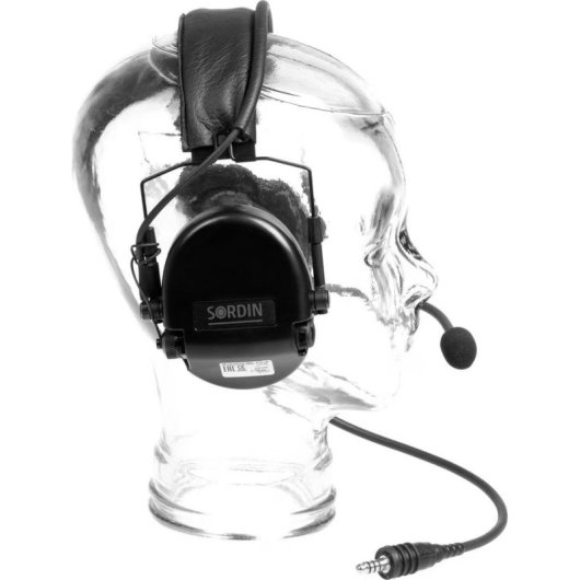Cuffie Sordin Supreme cablate Over Ear chiuse per gaming Airsoft nere