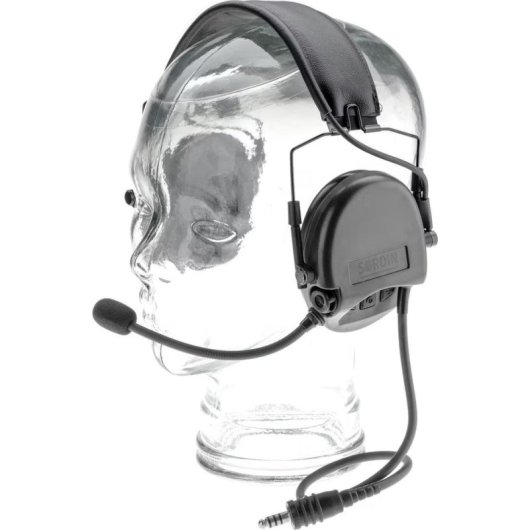 Sordin Supreme Headset mit Kabel, Mikrofon und Lautstärkeregler, grün