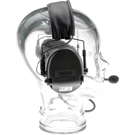 Sordin Supreme Headset mit Kabel, Mikrofon und Lautstärkeregler, grün