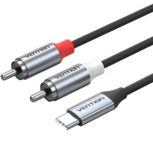 Cable Audio USB-C vers 2x RCA 1m Vention BIKHF Gris