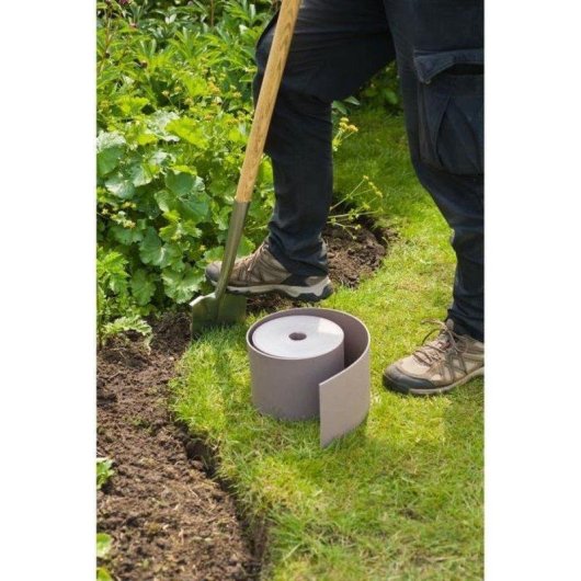 Bordura de Jardín Flexible Nature 15 cm x 10 m Polietileno Reciclado Anti-UV