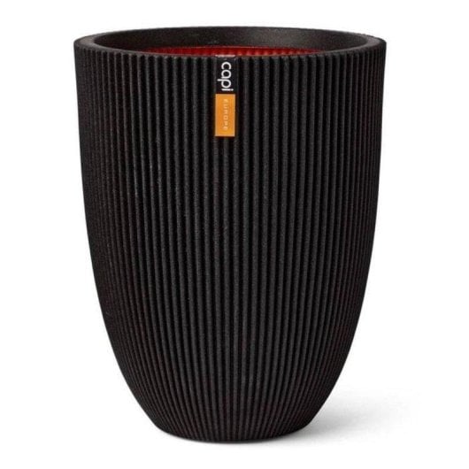 Jardinière Capi Groove Elegant 46x58 cm Noir 66 L