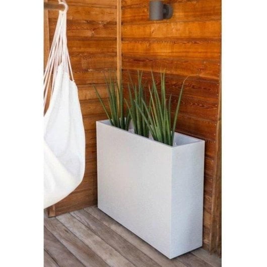 Jardinière EDA Muret Loft L Graphit 46L Blanc Ceruse