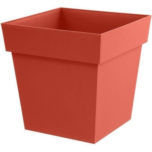 Maceta EDA Toscane Cuadrada 39 x 39 x 39 cm 38 L Terracota Anaranjada Anti-UV