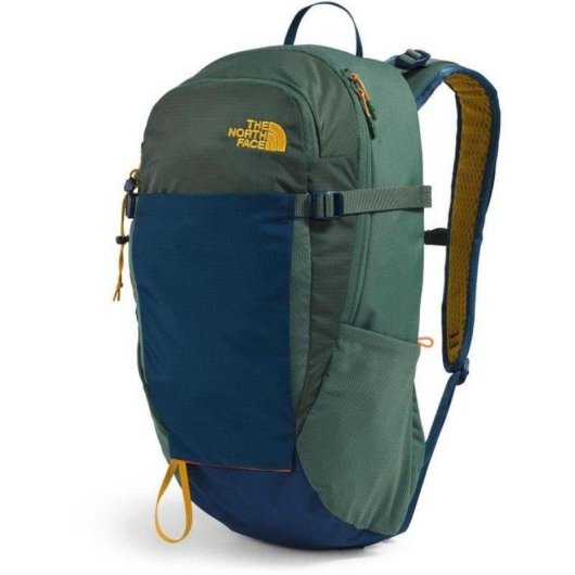 Zaino The North Face Basin 24L NextVent con copripoggio integrato e compatibile con idratazione, Verde/blu marino