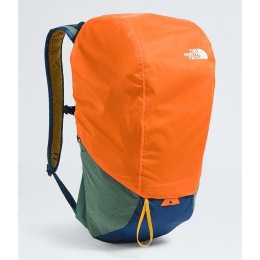 Zaino The North Face Basin 24L NextVent con copripoggio integrato e compatibile con idratazione, Verde/blu marino