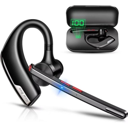 Auriculares New Bee inalámbricos Bluetooth 5.2 In Ear con cancelación de ruido y micrófono, negro