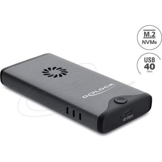 PC-Gehäuse Delock SSD M.2 Metall Thunderbolt 3/4/5 USB-C 40 Gbps