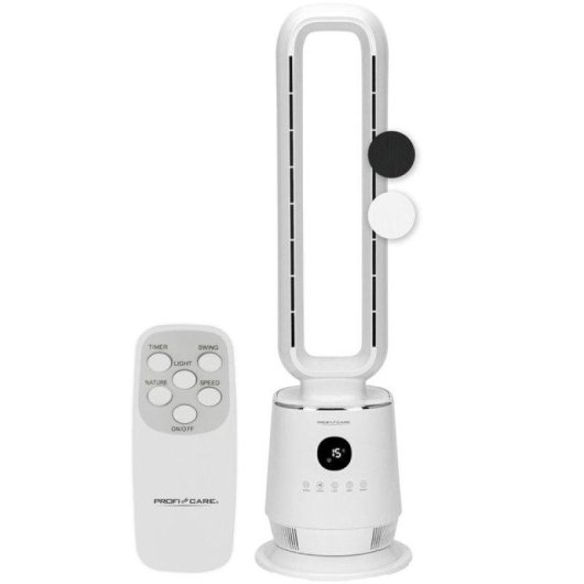 Ventilateur Colonne Sans Pales ProfiCare PC-TVL 3152 50W 3 Vitesses Oscillant Télécommande