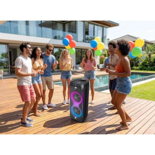 Altoparlanti Muse wireless 800 W Bluetooth 5.3 con effetti luminosi