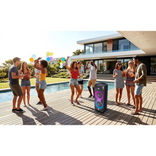 Altoparlanti Muse wireless 800 W Bluetooth 5.3 con effetti luminosi