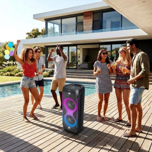 Altoparlanti Muse wireless 800 W Bluetooth 5.3 con effetti luminosi