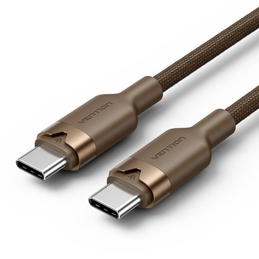 USB-C auf USB-C Kabel Vention TRDJF 60W 3A 1m USB 2.0 Braun