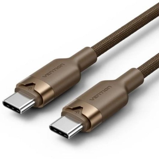 USB-C auf USB-C Kabel Vention TRDJF 60W 3A 1m USB 2.0 Braun
