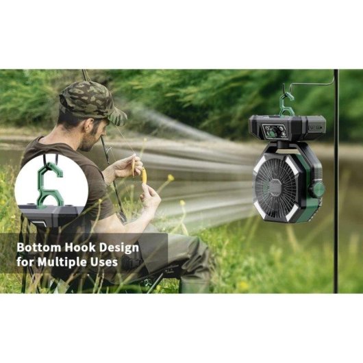 Mini Ventilatore Portatile Autrucker 20000mAh 8 Velocità LED Telecomando Oscillazione