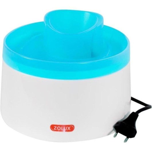 Fonte de água elétrica Zolux 2L silenciosa para gatos e cães pequenos