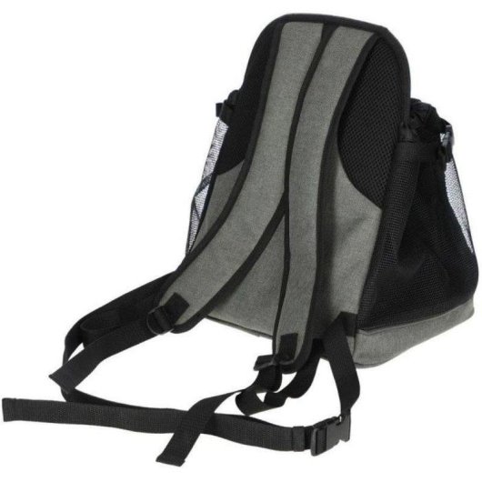 Saco de transporte frontal Kerbl Vacation para mascotas hasta 8 kg con malla y reflectantes