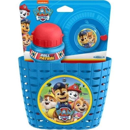 Accessori Bambina Bicicletta PAW PATROL 3 Pezzi - Cestino, Borraccia 350ml e Campanello
