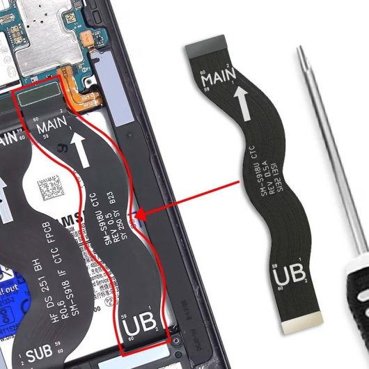 Módulo de Pantalla Flex Clappio Samsung Galaxy S23 Ultra