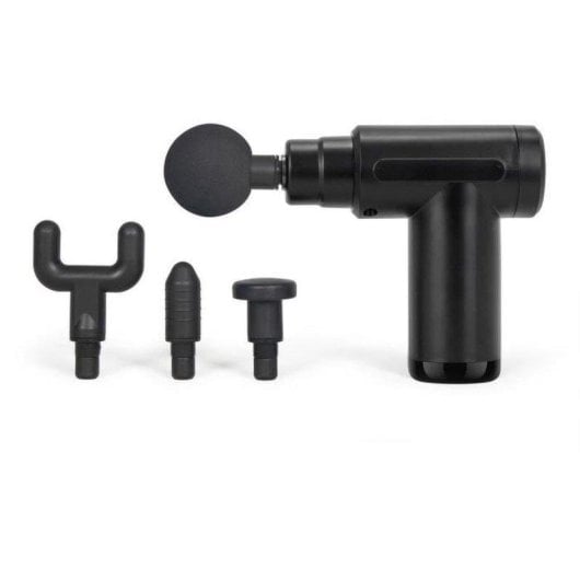 Pistola de masaje percutor inalámbrica Livoo DOS200 6 velocidades 4 cabezales USB-C
