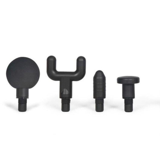 Pistola de masaje percutor inalámbrica Livoo DOS200 6 velocidades 4 cabezales USB-C