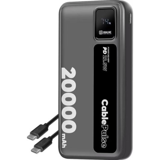 Powerbank Obal:Me CablePulse 20000 mAh Power Delivery 22,5W