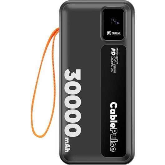 Powerbank Obal:Me 30000 mAh Power Delivery USB-C und Lightning integriert