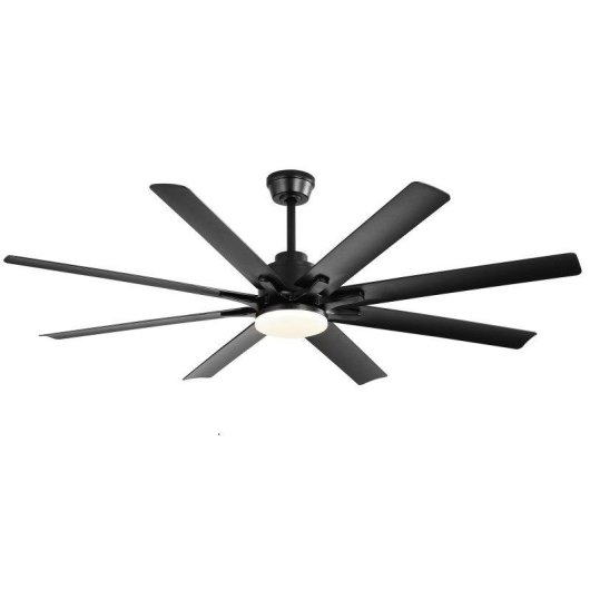 Ventoinha de Teto com Luz Welltin T3218 132cm 8 Pás LED Comando Ultra Silenciosa Função Inverno