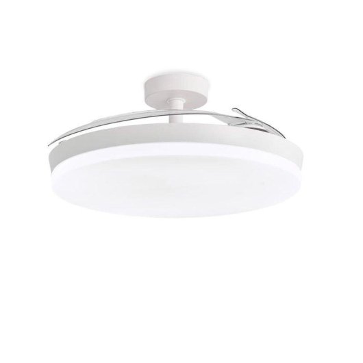 Ventoinha de Teto com Luz 3NOD Concept Ova Motor DC 6 Velocidades Pás Retráteis Comando