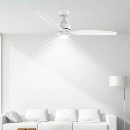 Ventilador de Techo con Luz Taurus Fresko 3B Pure Ultra Silence 30W 132cm Motor DC 6 Velocidades Mando Temporizador Función Invierno