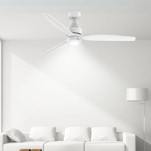 Ventilador de Techo con Luz Taurus Fresko 3B Pure Ultra Silence 30W 132cm Motor DC 6 Velocidades Mando Temporizador Función Invierno