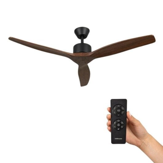 Ventilador de Techo con Luz Mellerware 40W 132 cm 6 Velocidades Motor DC Silencioso Mando a Distancia