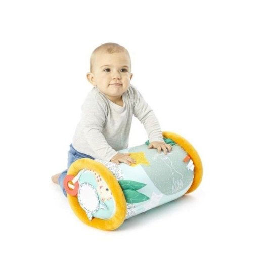 Rolo Sensorial Sophie La Girafe — Tapete Multifunções com Espelho e Furo Texturizado (6 Meses+)