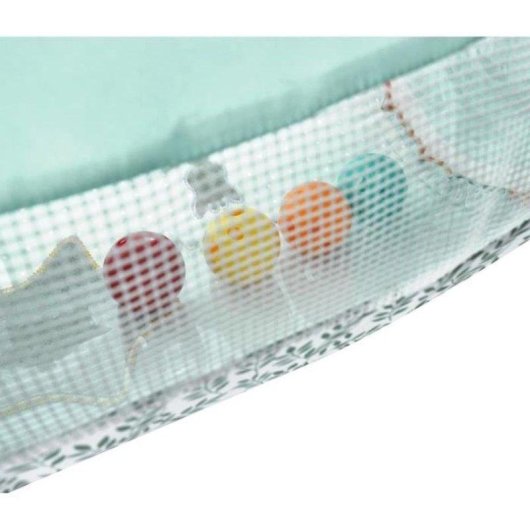 Rolo Sensorial Sophie La Girafe — Tapete Multifunções com Espelho e Furo Texturizado (6 Meses+)
