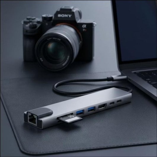 Hub USB Tech-Protect HB09 8 en 1 HDMI 4K 100W