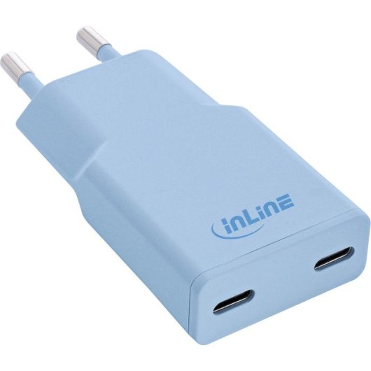 Schnelllader USB-C InLine 30W GaN 2 Ports Power Delivery