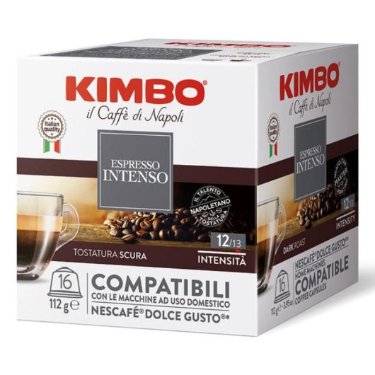 Cápsula café Kimbo Espresso Intenso Nescafé Dolce Gusto 16 ud