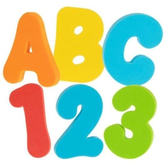 Conjunto Nuby 36 Letras e Numeros de Espuma para Banho +12 Meses