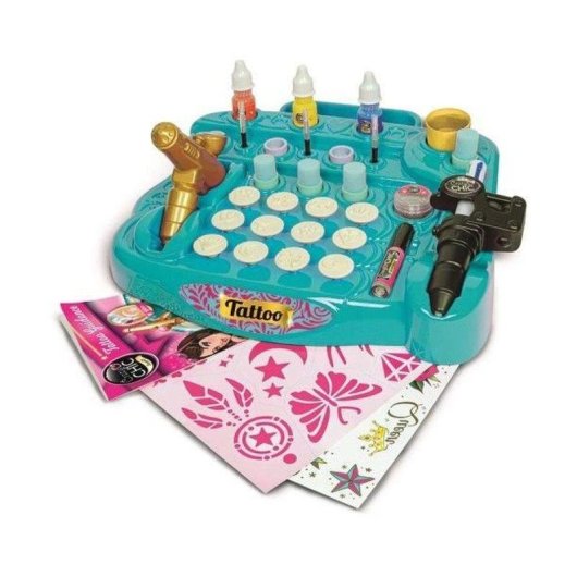 Kit Tatuajes Temporales y Body Art Clementoni Tattoo Studio 7+ años