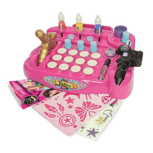 Kit Tatuajes Temporales y Body Art Clementoni Tattoo Studio 7+ años
