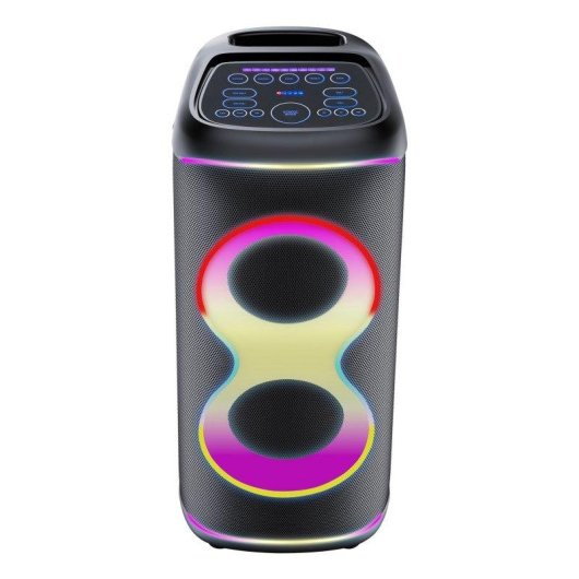 Altavoces Denver para fiestas inalámbricos y alámbricos 100 W con LED y batería