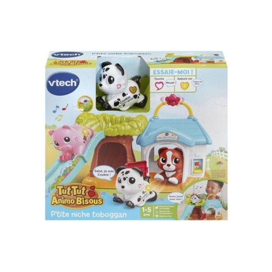 VTech Tut Tut Animo Casa Juguete Interactiva con Cookie y Tobogán