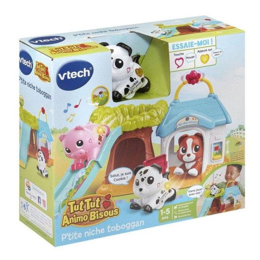VTech Tut Tut Animo Casa Juguete Interactiva con Cookie y Tobogán