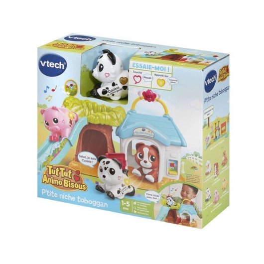 VTech Tut Tut Animo Casa Juguete Interactiva con Cookie y Tobogán