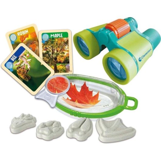Kit Exploração da Natureza Clementoni 52655 com Binóculos e Lupa