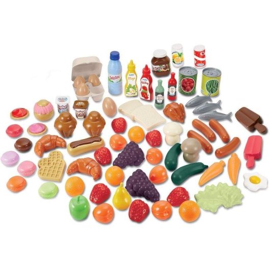 Jeu Alimentation Enfant 75 Pièces Ecoiffier Avec Coffret