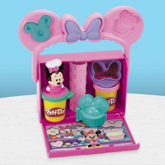 Jouet Play-Doh Disney Junior Malette Panadería Minnie (56g) Set Portátil