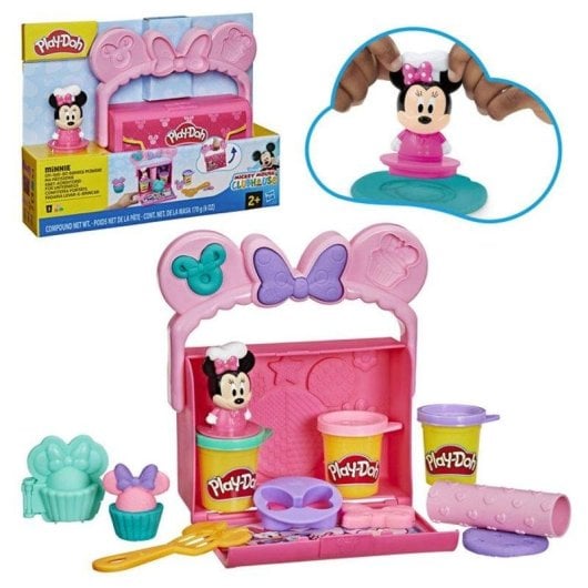Jouet Play-Doh Disney Junior Malette Panadería Minnie (56g) Set Portátil