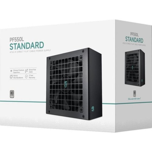 Alimentatore DeepCool GAMER STORM PF550L 550W Certificazione 80 PLUS EU