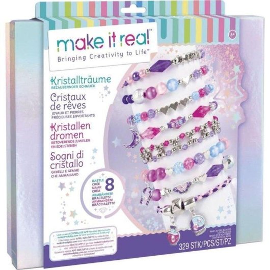 Kit de Pulseras Lansay Make It Real Crystal Dream 319 Contas